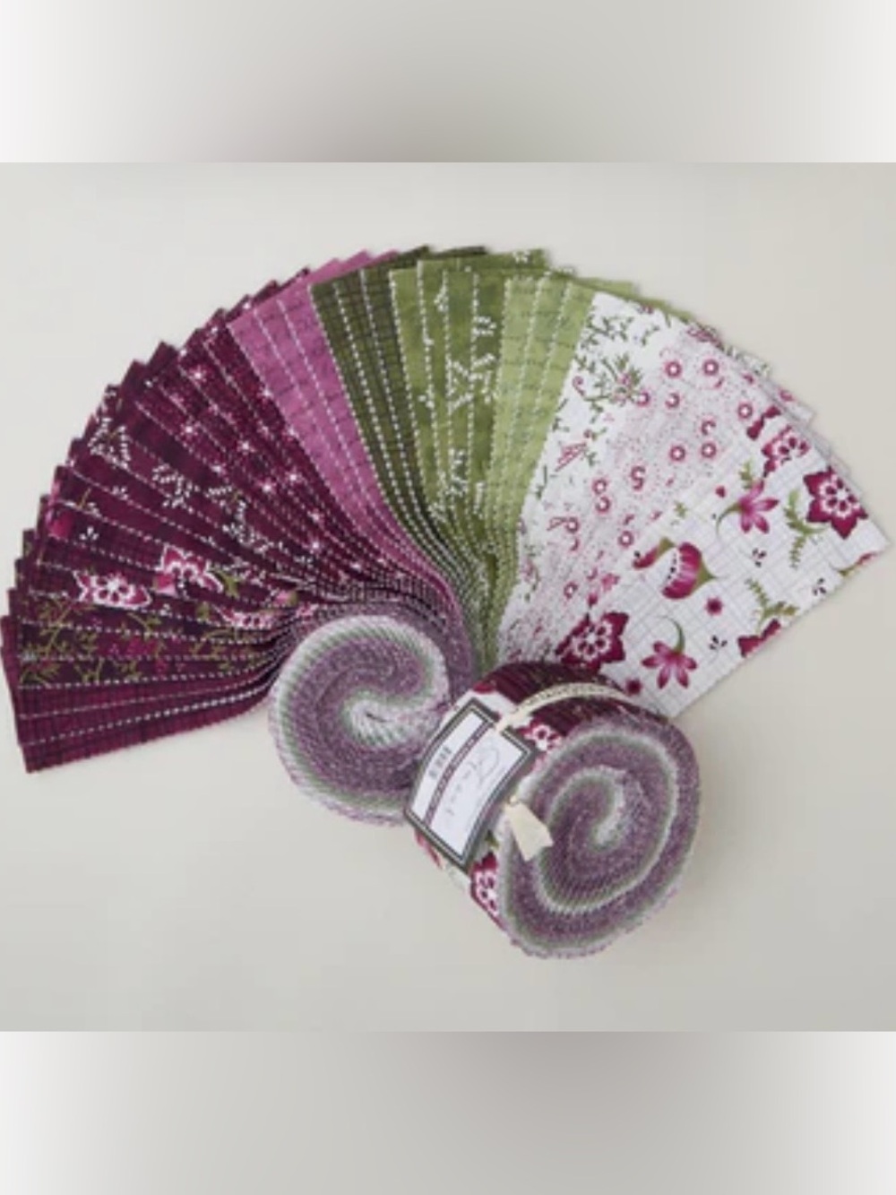 Amour cotton jelly roll strips by Maywood Studios